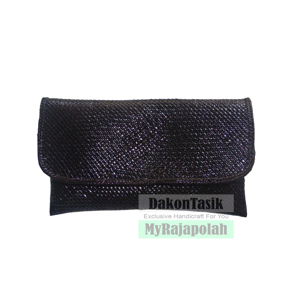 DT-1837 DOMPET FLAT POLOS ANYAMAN PANDAN