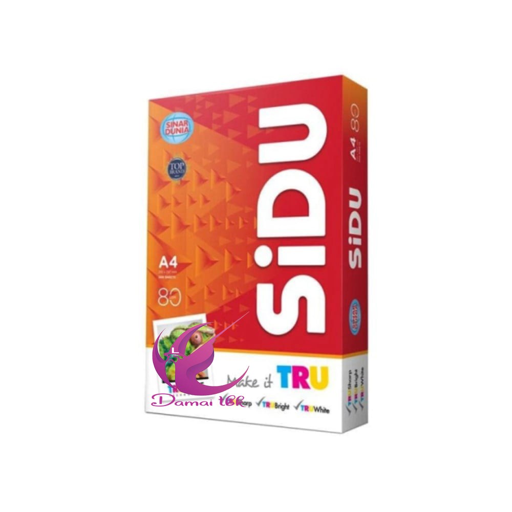 

Kertas HVS A4 80 Gram SIDU Sinar Dunia