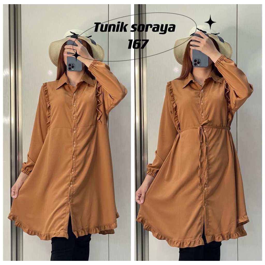 RayaTunik#Tunik Crinkle Airflow#Tunik kringkel# Baju Wanita Muslim | Irma Fashion07