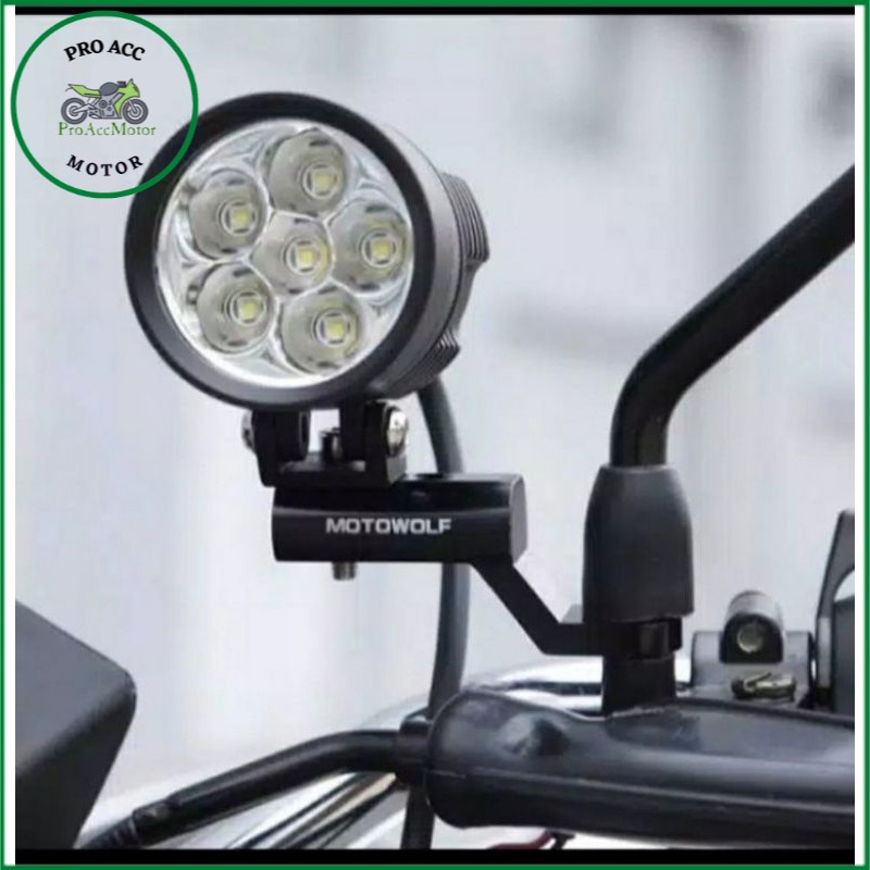 motowolf breket holder handphone / breket lampu tembak di spion NMAX AEROX XMAX PCX ADV VARIO DLL (COD)