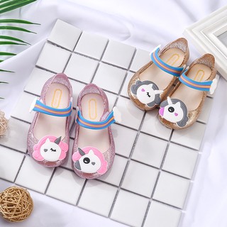 Sepatu Sandal  Jelly  Anak  Perempuan Aksen Tanduk Unicorn 