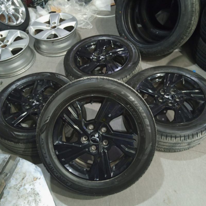 VELG MOBIL BEKAS ORIGINAL COPOTAN X-PANDER CROSS R16 + BAN 205/55 R16 DUNLOP