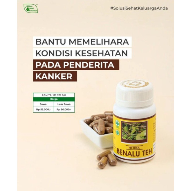 Benalu Teh HIU isi 60 kapsul - Herbal Kapsul Benalu Teh