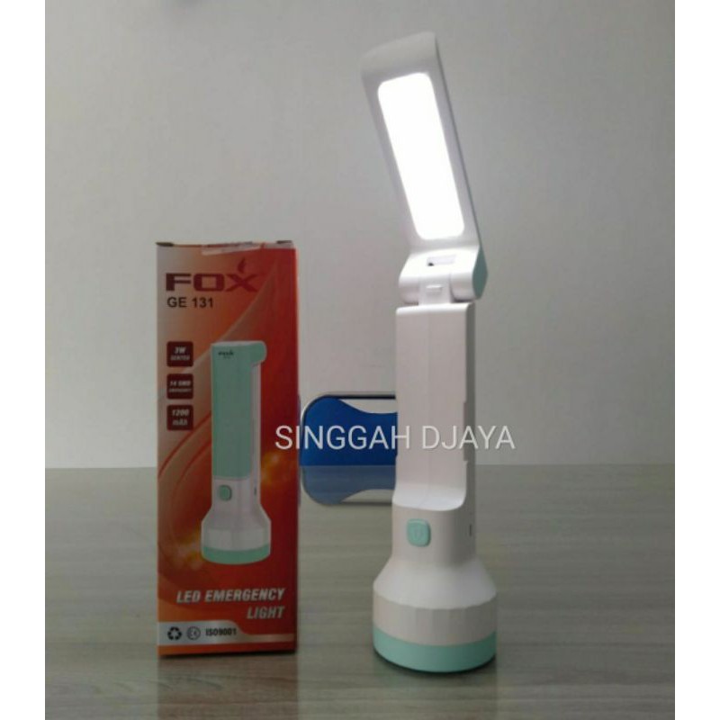 Senter + Emergency Fox GE131 , Senter Tangan + Lampu