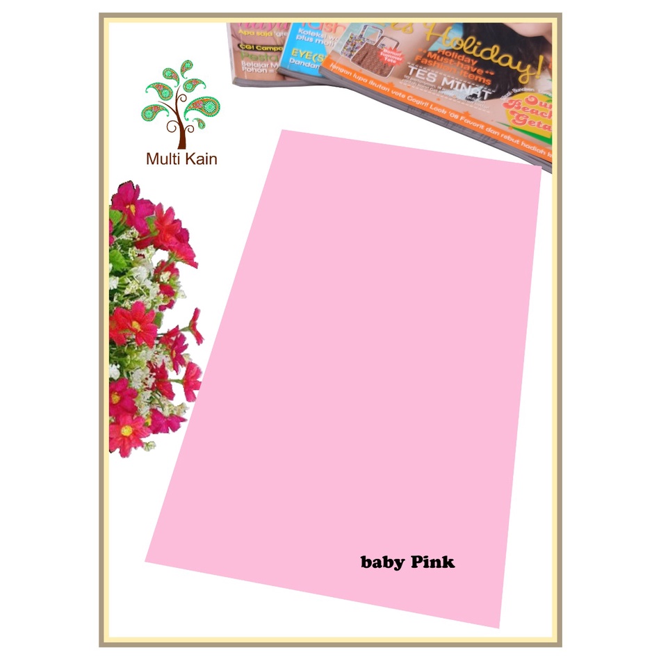 Bahan multi Kain Tile / Tille / Tule Polos Stretch / Spandex Tinggi 1,5 meter Grosir / Meteran-baby pink