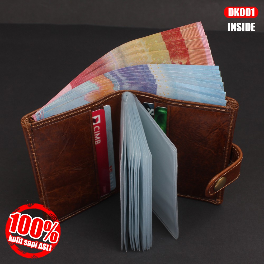 DOMPET KARTU KREDIT DOMPET ATM CARD ORGANIZER MULTIFUNGSI BAHAN KULIT SAPI TEBAL BERGARANSI