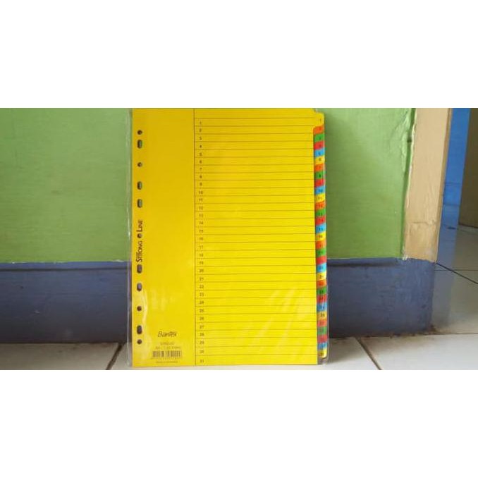 

BEST SELLER Pembatas kertas Bantex 6052-00 A4 No. 1-31 TERJAMIN