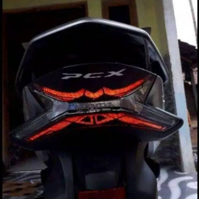 STICKER STIKER LAMPU STOPLAMP PCX (bisa custom nama)