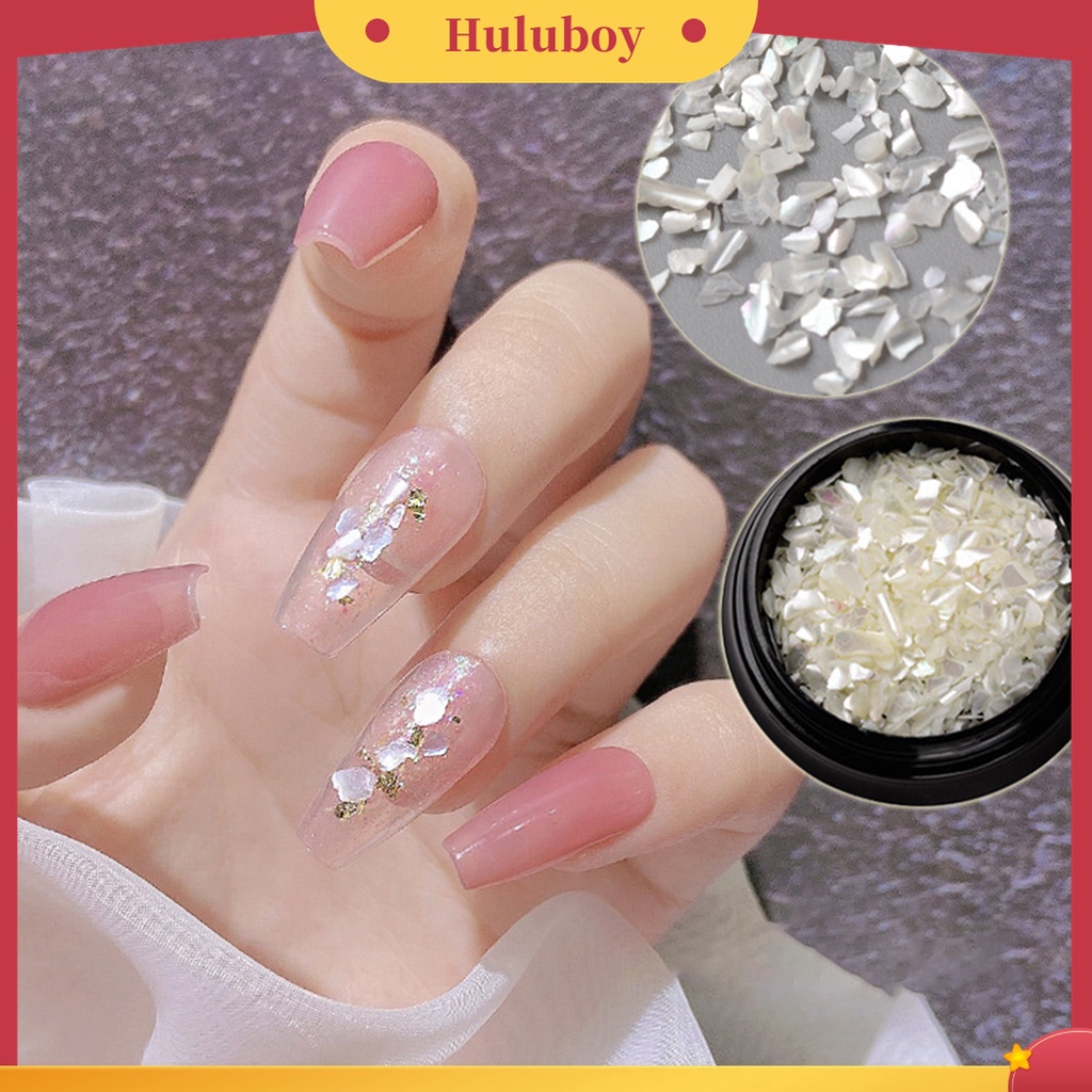 Huluboy Huluboy♡ 1 Kotak Kulit Kerang Alami Untuk Dekorasi Nail Art