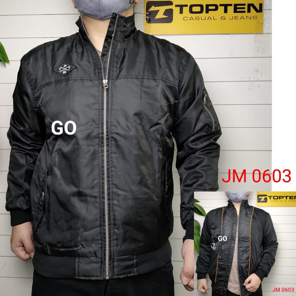 gos  TB TOPTEN JAKET PARASUT Cowok Casual Jaket Pria Tebal Cowok Jaket Outdorr