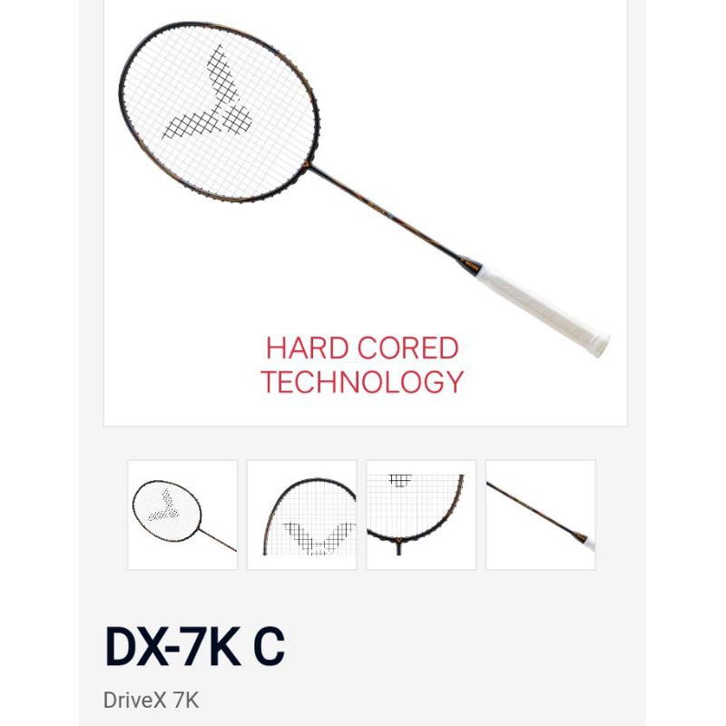 VICTOR DriveX 7K C +Komplit •All Around Pro Badminton Raket