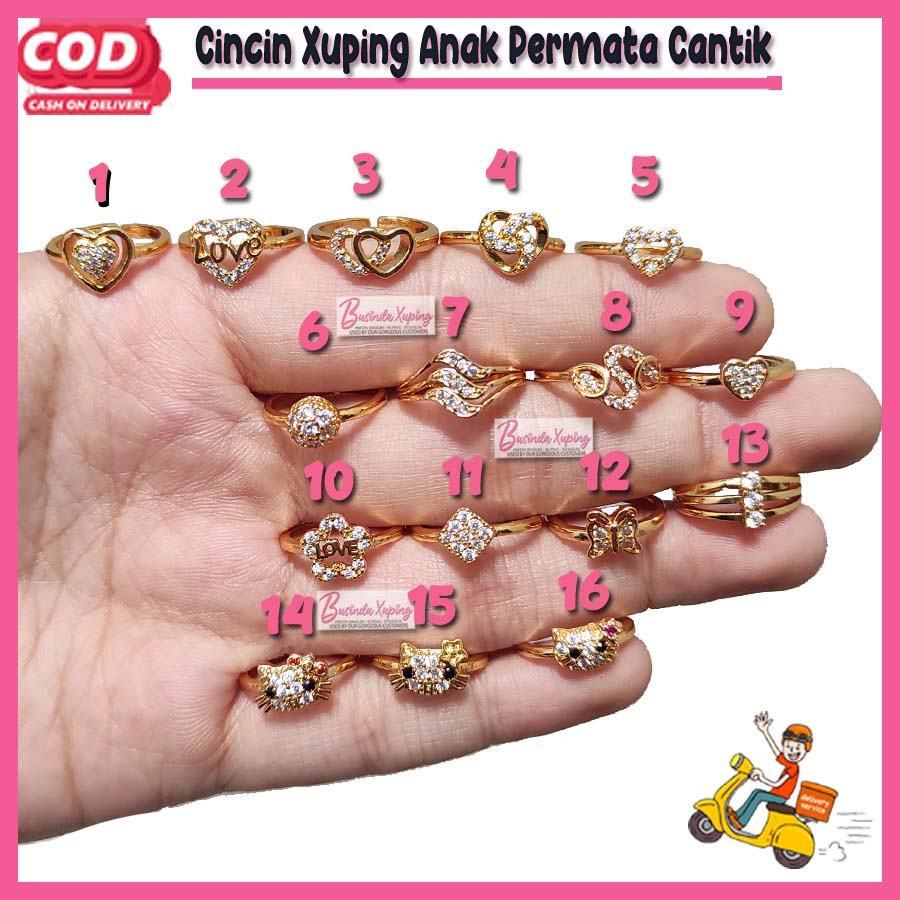 XUPING CINCIN ANAK PEREMPUAN PERHIASAN XUPING ANAK