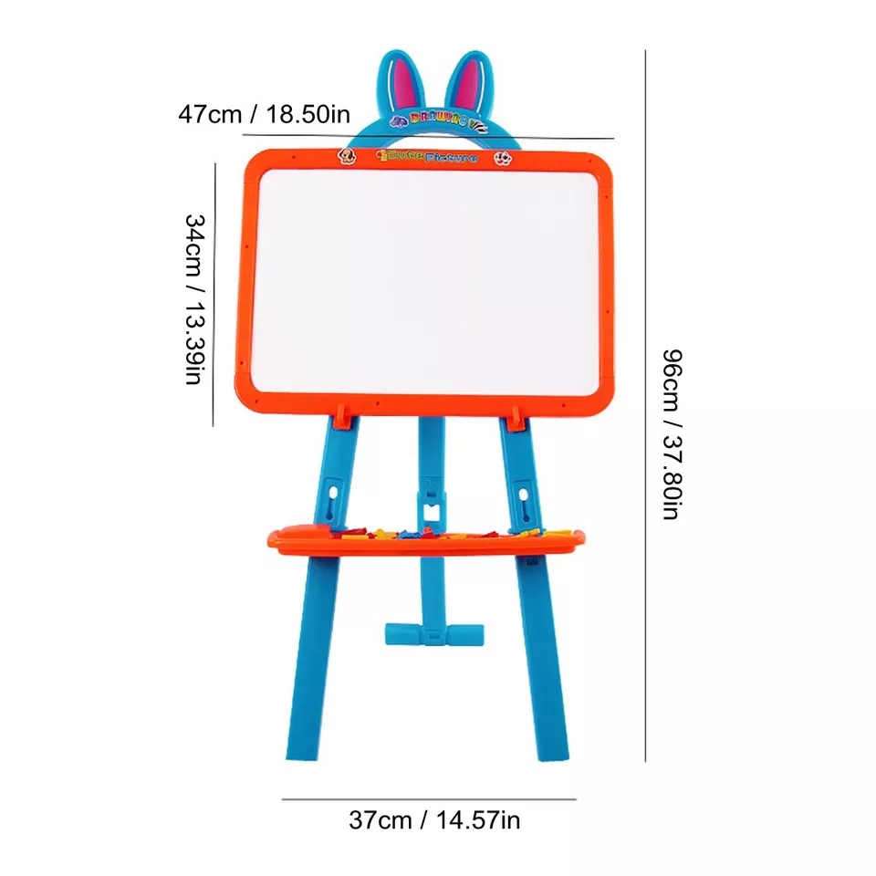 Learning Easel Papan Tulis Anak Papan Mainan Anak Puzzle Anak Wooden Toys Mainan Kayu Puzzle Huruf