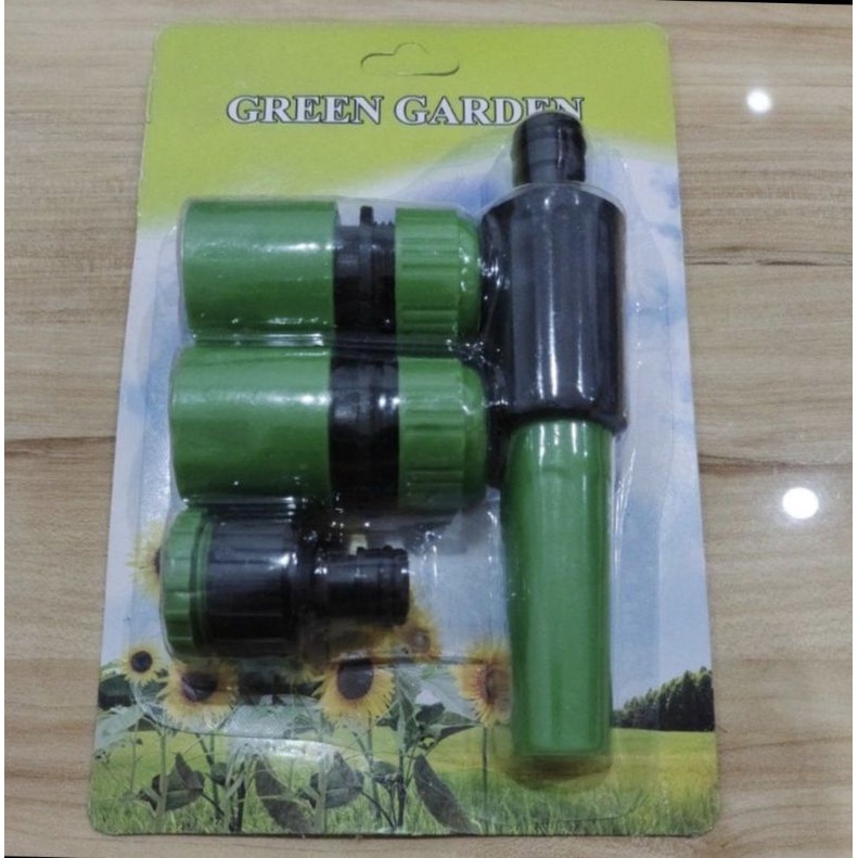 semprotan air plastik set 4pcs green garden