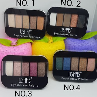 EYESHADOW MINI USHAS PALLETE 5 COLOR BPOM USHAS 5 WARNA ORIGINAL