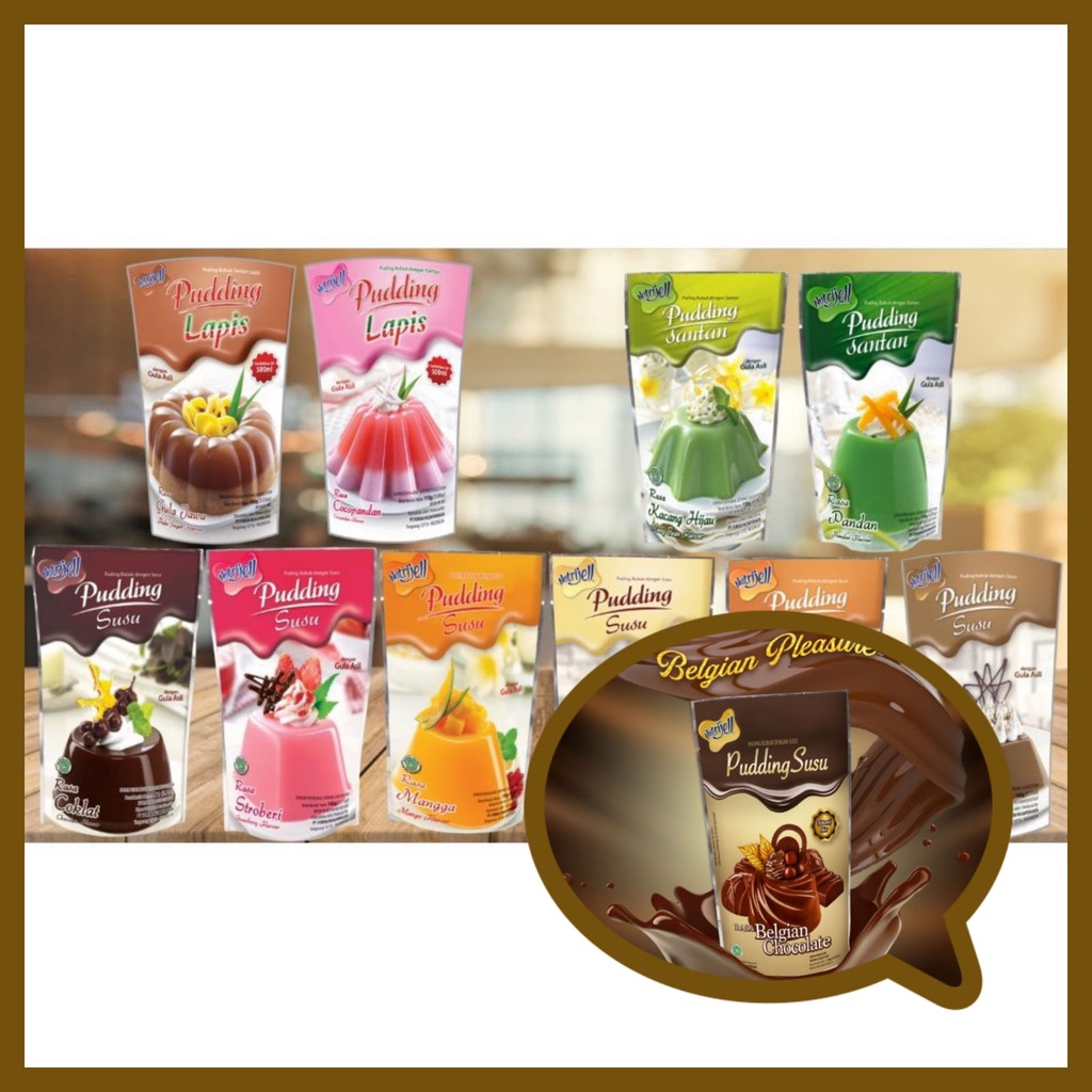 

ZAHIRA MART Nutrijell pudding susu Pudding Powder Forisa Nutrijell Puding Susu rasa buah Nutrijell Puding susu
