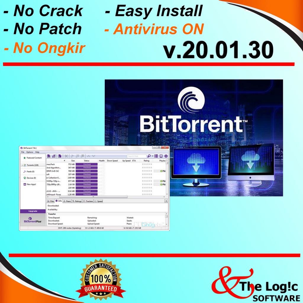 BitTorrent Pro Torrent Downloader for Windows Lifetime