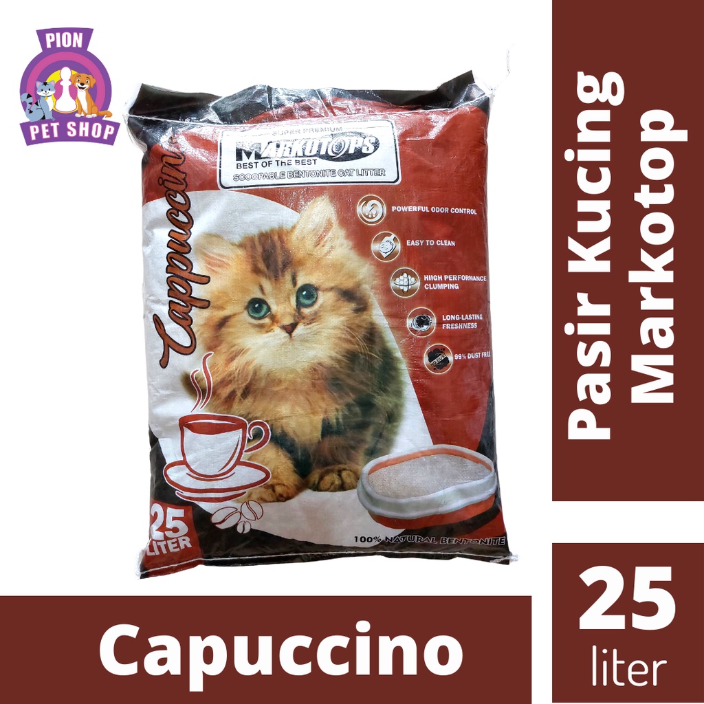 Markotops Cat Litter/pasir kucing 25 Liter