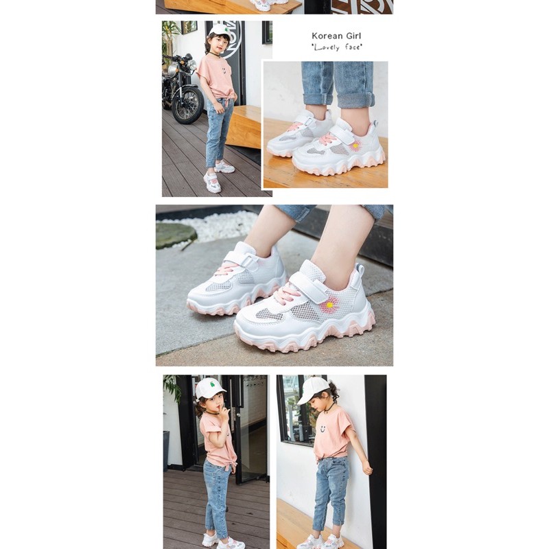 1001 Sepatu Sneakers Anak Suns Flower Fashion Cewek Cowok