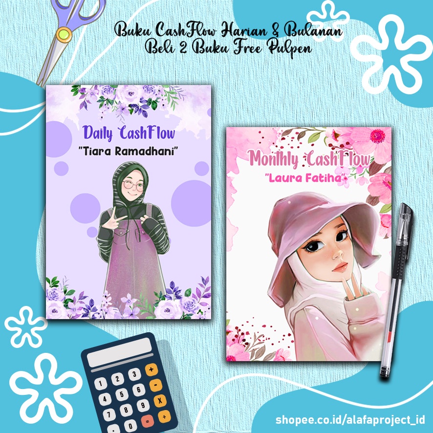 

Alafaproject 19-20 Daily CashFlow / Monthly CashFLow / Financial Planner / Buku Catatan Keuangan Keluarga