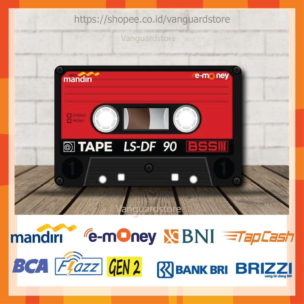 KARTU E MONEY E TOLL CD KASET TAPE KUMPULAN 38 EMONEY MANDIRI FLAZZ BCA TAPCASH BRIZZI BRI