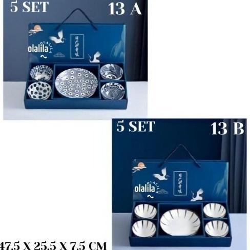 Set Piring Mangkok Keramik Jepang Gift Set Hampers Wedding Cantik Nana.Silitonga
