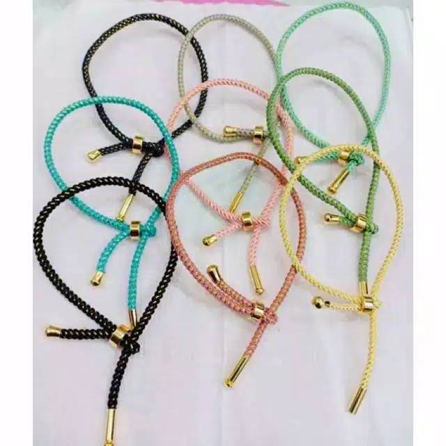 Lightfashion Gelang wanita gelang tali hongkong gelang hongkong gelang emas hongkong variasi