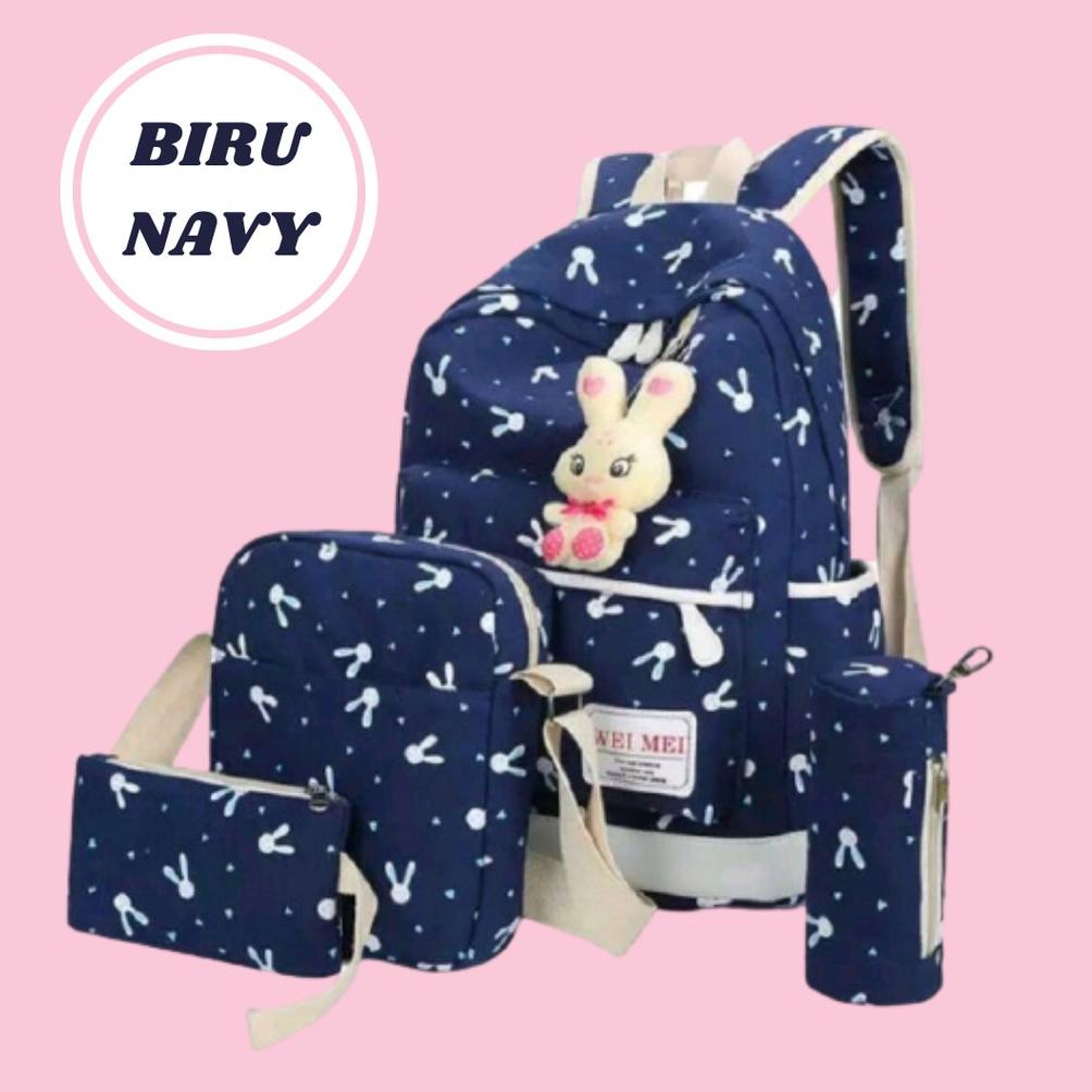 Cod Tas Sekolah Anak Perempuan Sd / Tas Karakter Anak / Tas Sekolah Anak Set 4In1