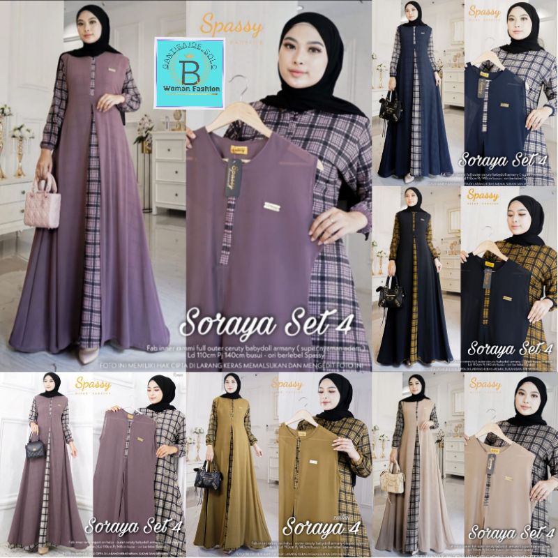 GAMIS SORAYA SET #4 GAMIS ORIGINAL BY SPASSY GAMIS CERUTI BABYDOLL GAMIS BEST SELLER GAMIS PREMIUM S