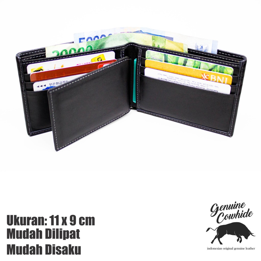 Dompet Pria Kulit Asli Model 6 Slot Kartu