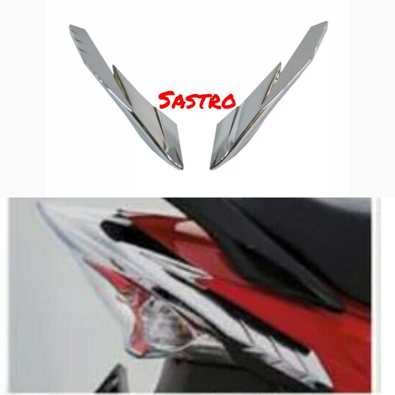 garnis stoplamp stop lamp crome body belakang satria fu facelift ori