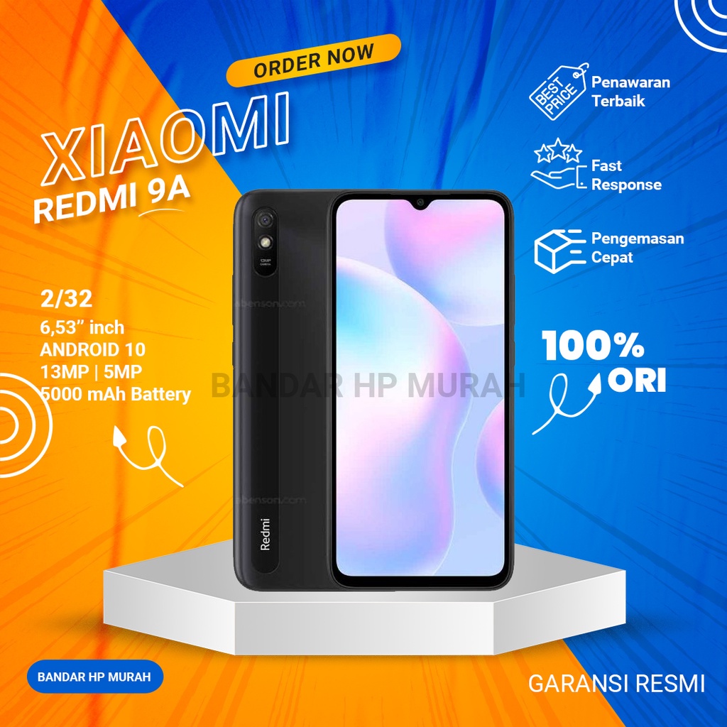 Xiaomi Redmi 9A 2/32GB Garansi Resmi Processor MediaTek Helio G25 5000 mAh Garansi Resmi