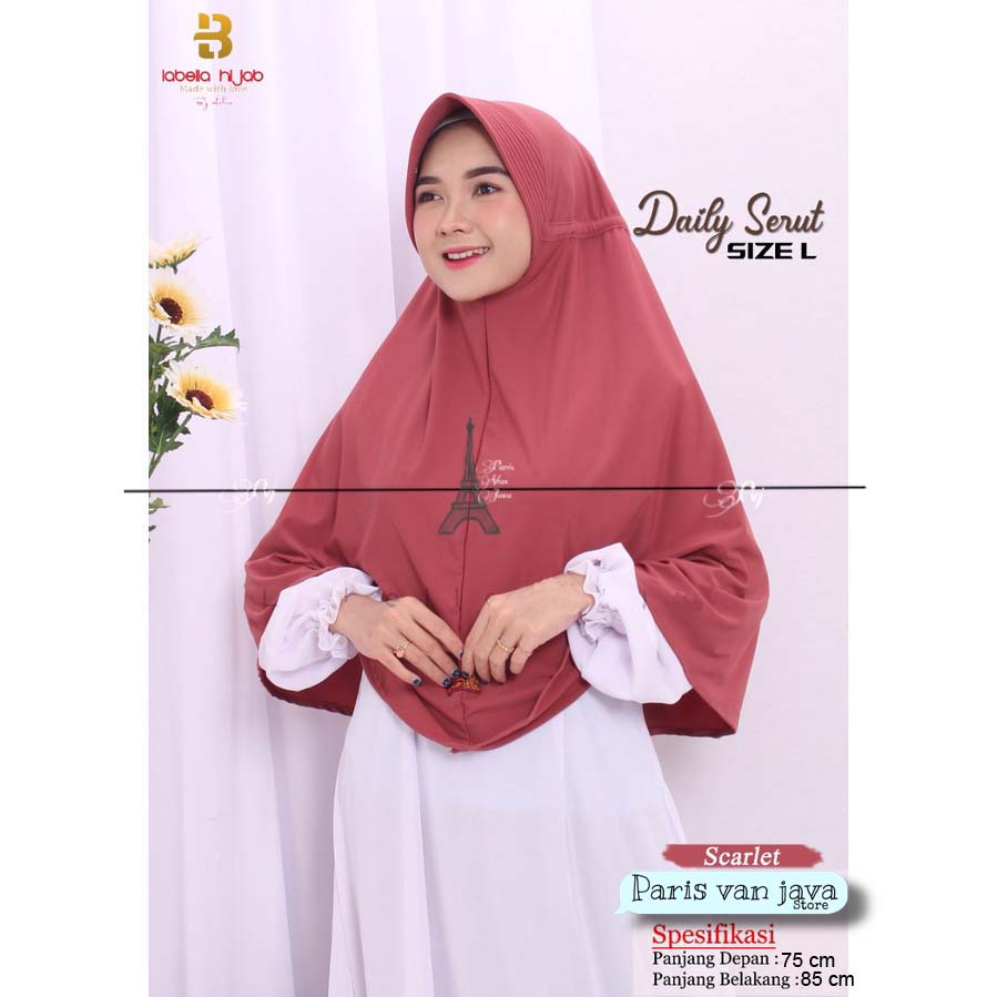 JILBAB INSTAN KHIMAR SERUT JOKOWI SPANDEX PREMIUM L |  HIJAB SERUT JOKOWI JUMBO L | HIJAB INSTAN