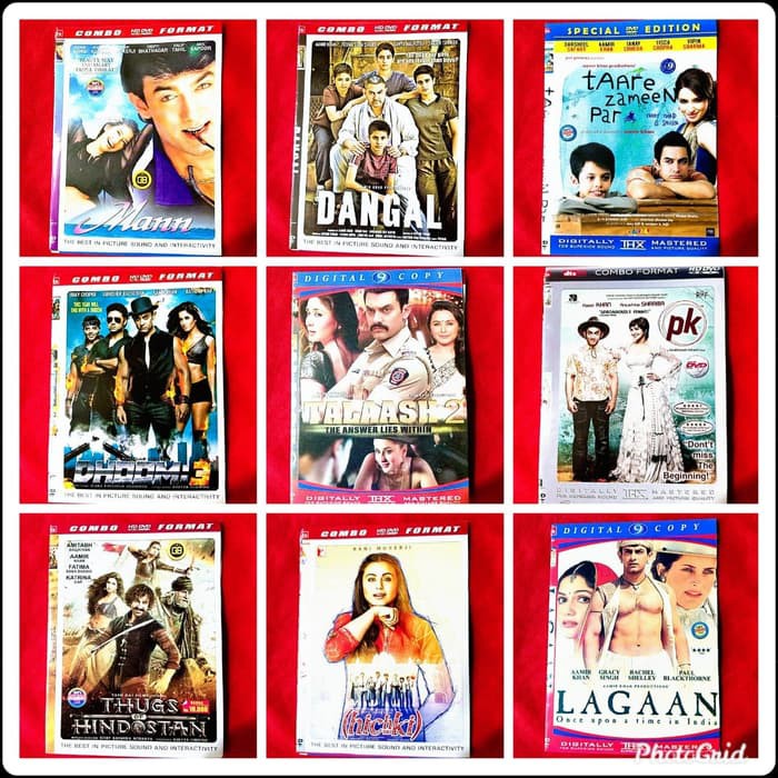 Paket Dvd Film Bollywood India Amir Khan