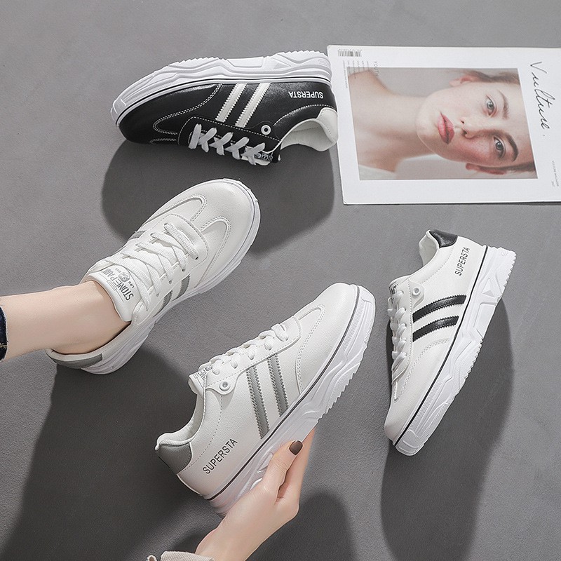 ELFYDO - SHS018 Sepatu Sneakers Sepatu  Korea Casual Sepatu Wanita Korea Ulzzang