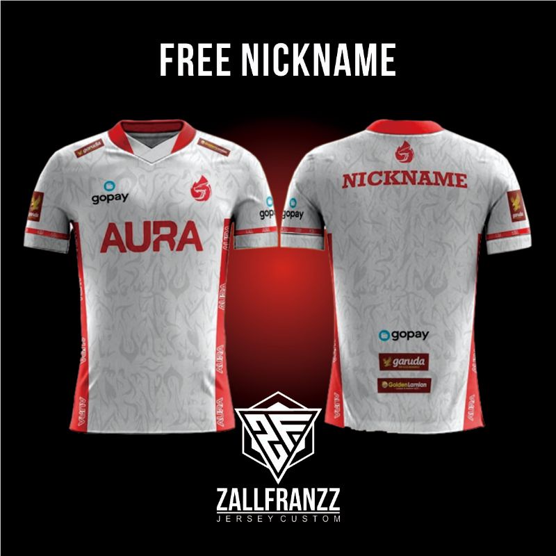 Jersey Kaos Gaming AURA FIRE MLBB Free Nickname