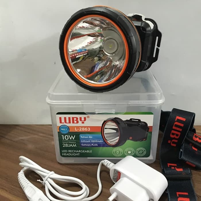 Senter Kepala LUBY JUMBO 20Watt L2863KN / L-2863LN Cahaya putih