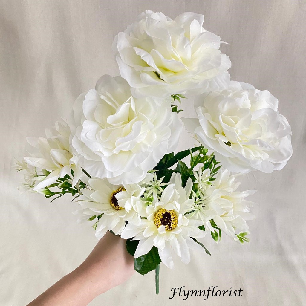 Bunga Artificial Gardenia mix Aster Gerbera X7 (satuan) Bunga Artificial/Bunga Plastik