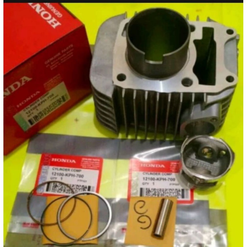 blok seher assy supra 125 kharisma komplit piston set KPH block silinder head