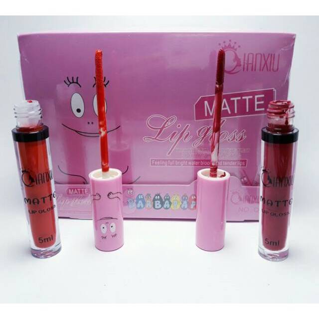 LIP GLOSS QIANXIU MATTE BARBAPAPA LUSINAN