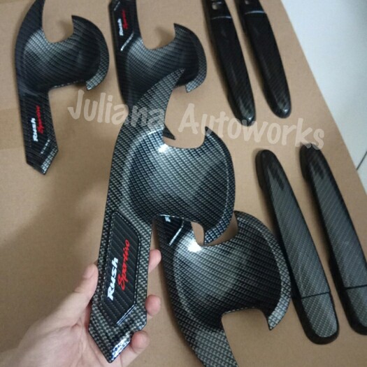 Cover handle Outer mangkok all new Rush 2018up CARBON