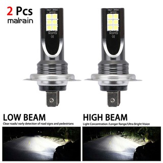 Mal 2pcs Lampu  Led H7  3030 12smd Super Terang  Untuk Drlfog 