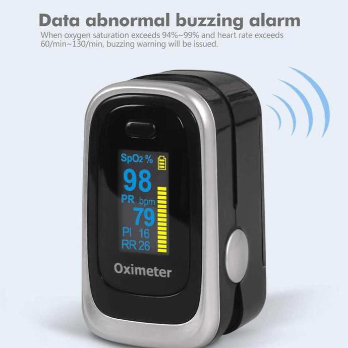 Jziki Alat Pengukur Detak Jantung Fingertip Pulse Oximeter - G101/G102 - Gold Rubysunn27
