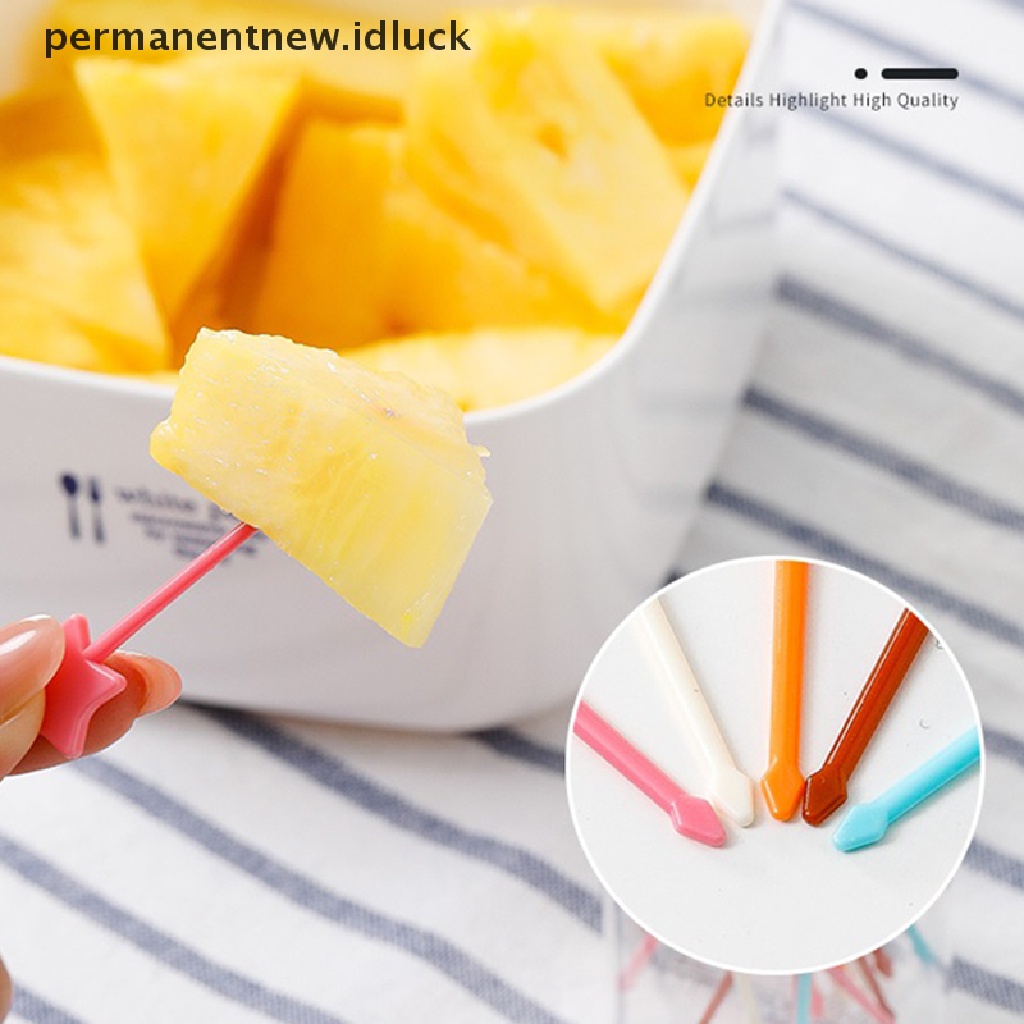 50 Pcs Garpu Buah Desain Kartun Hewan Untuk Dekorasi Kotak Makan Siang Bento Anak