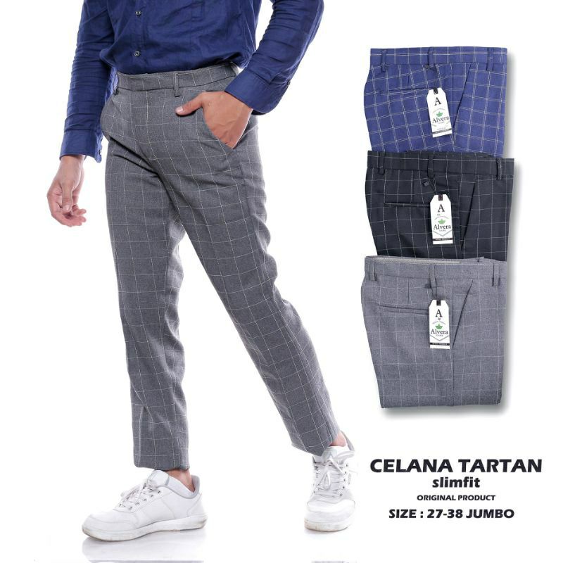 Promo Diskon Celana Tartan Panjang Pria Terbaru Terhits