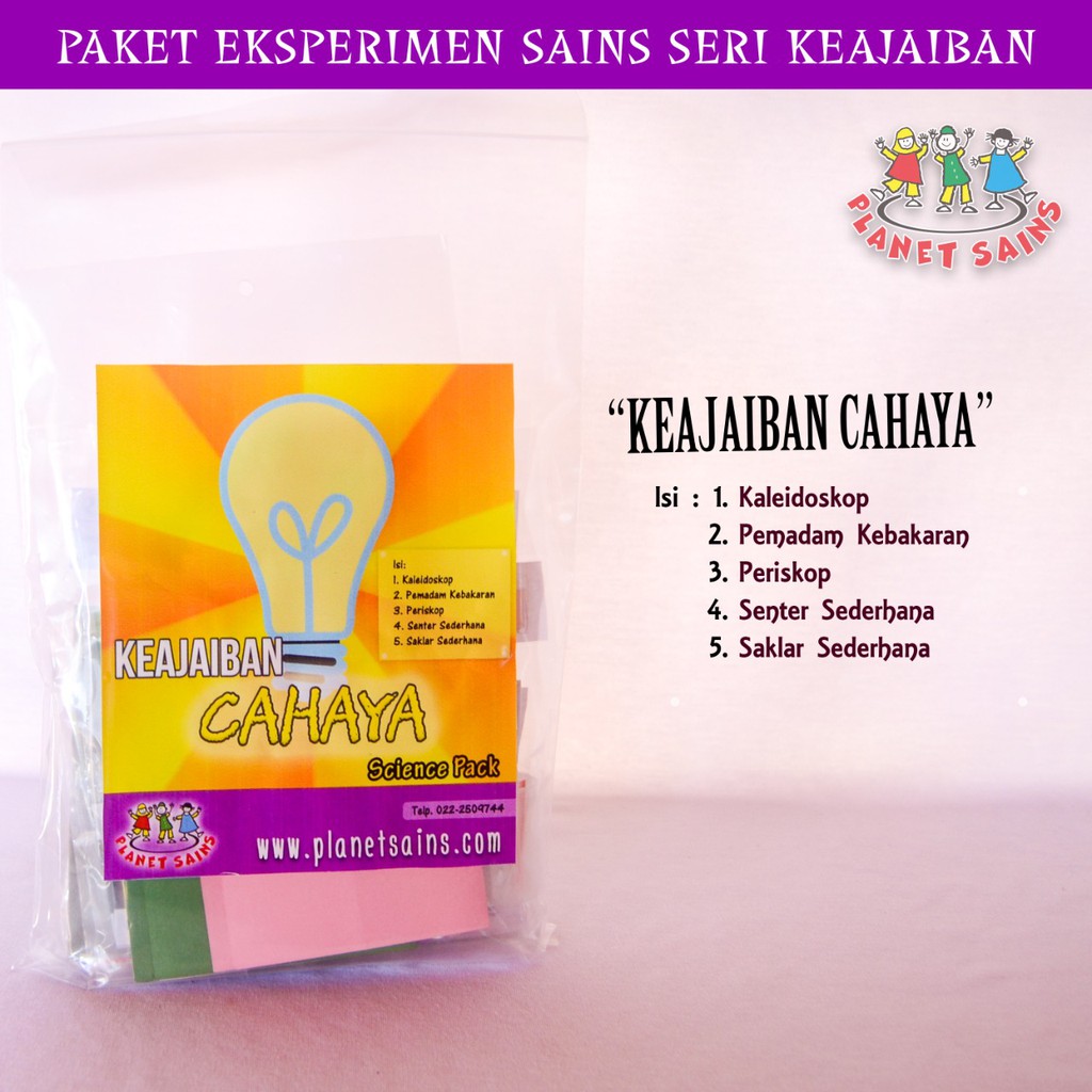 Jual KEAJAIBAN CAHAYA - Paket Kit Eksperimen Sains Seri Keajaiban ...