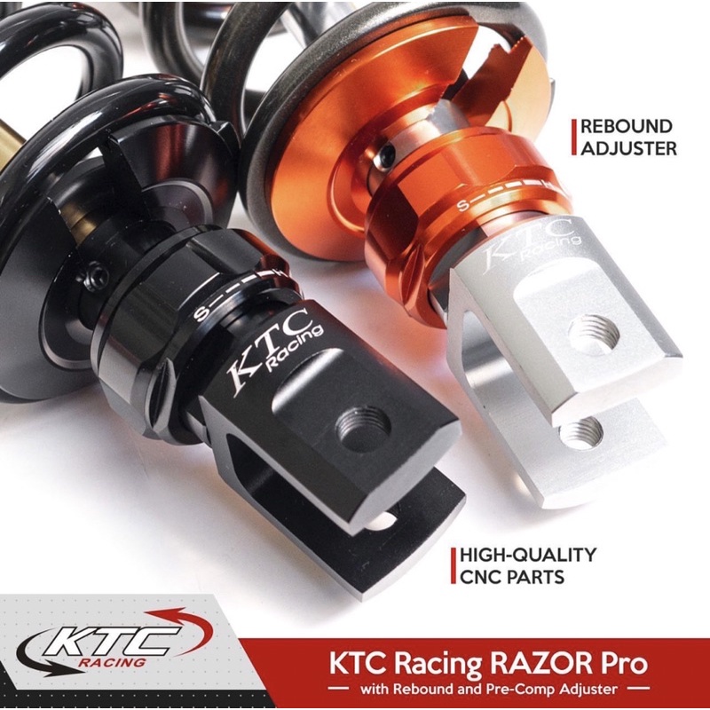 Shock KTC Racing Razor Pro Steering Dumper Singel Shock 300mm 325mm Shockbreaker Matic Mio Lexi Beat Vario Click Vario 125 150 Genio Scoopy  FOURSIX_46