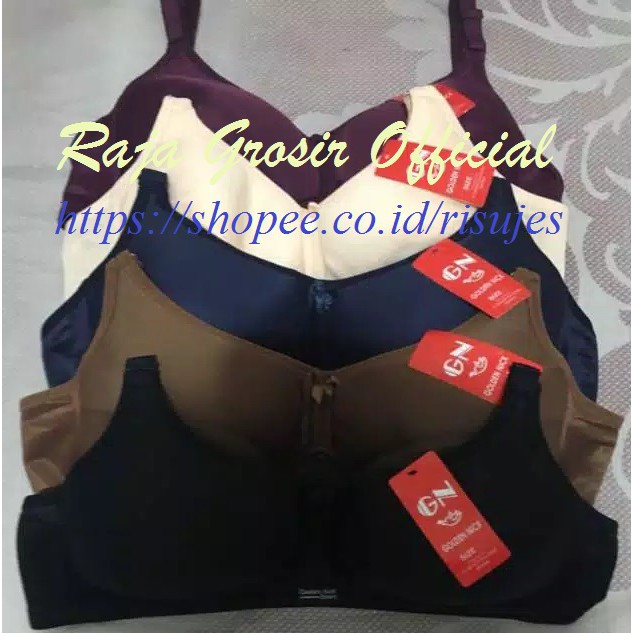 Bra Permukaan Licin-Busa Tipis-Kait 2-Tanpa Kawat Golden Nick K364 / Bra GN K 364