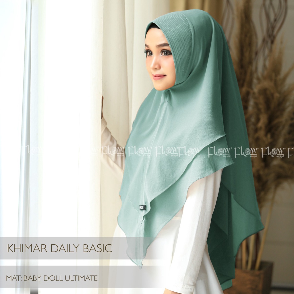 Jilbab Khimar Daily Basic Ori Flow-WARDAH