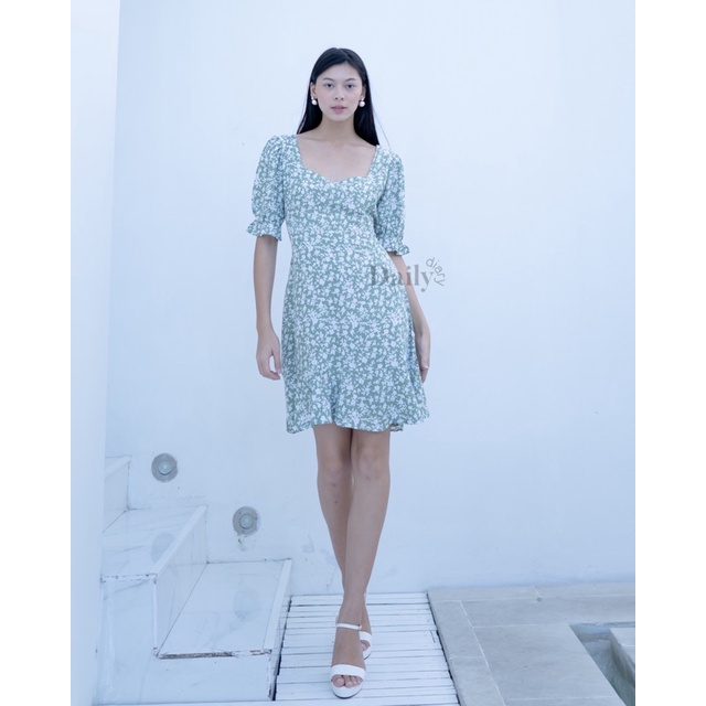 Alexa Mini Dress | Basic &amp; Flower Motif